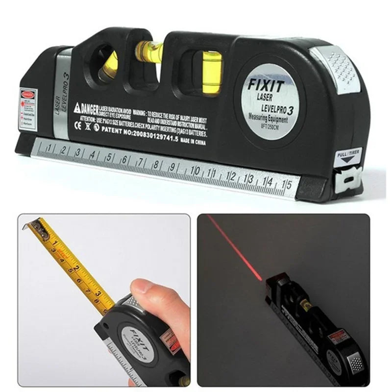 Nivel Laser 3 Burbujas Cinta Métrica