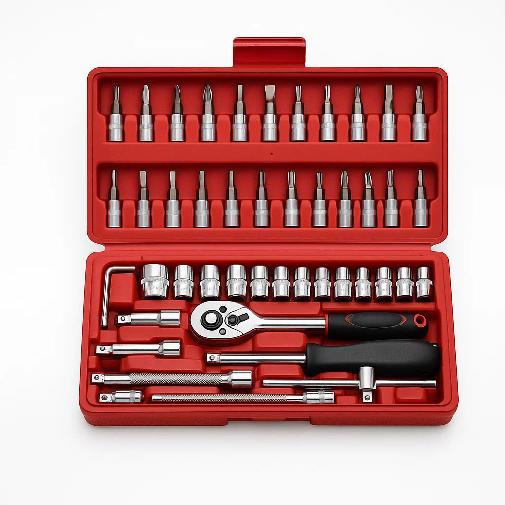 Juego de Dados de Acero kit 46 piezas