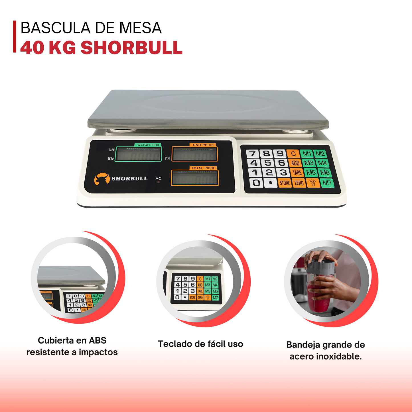 Báscula de Mesa Shorbull