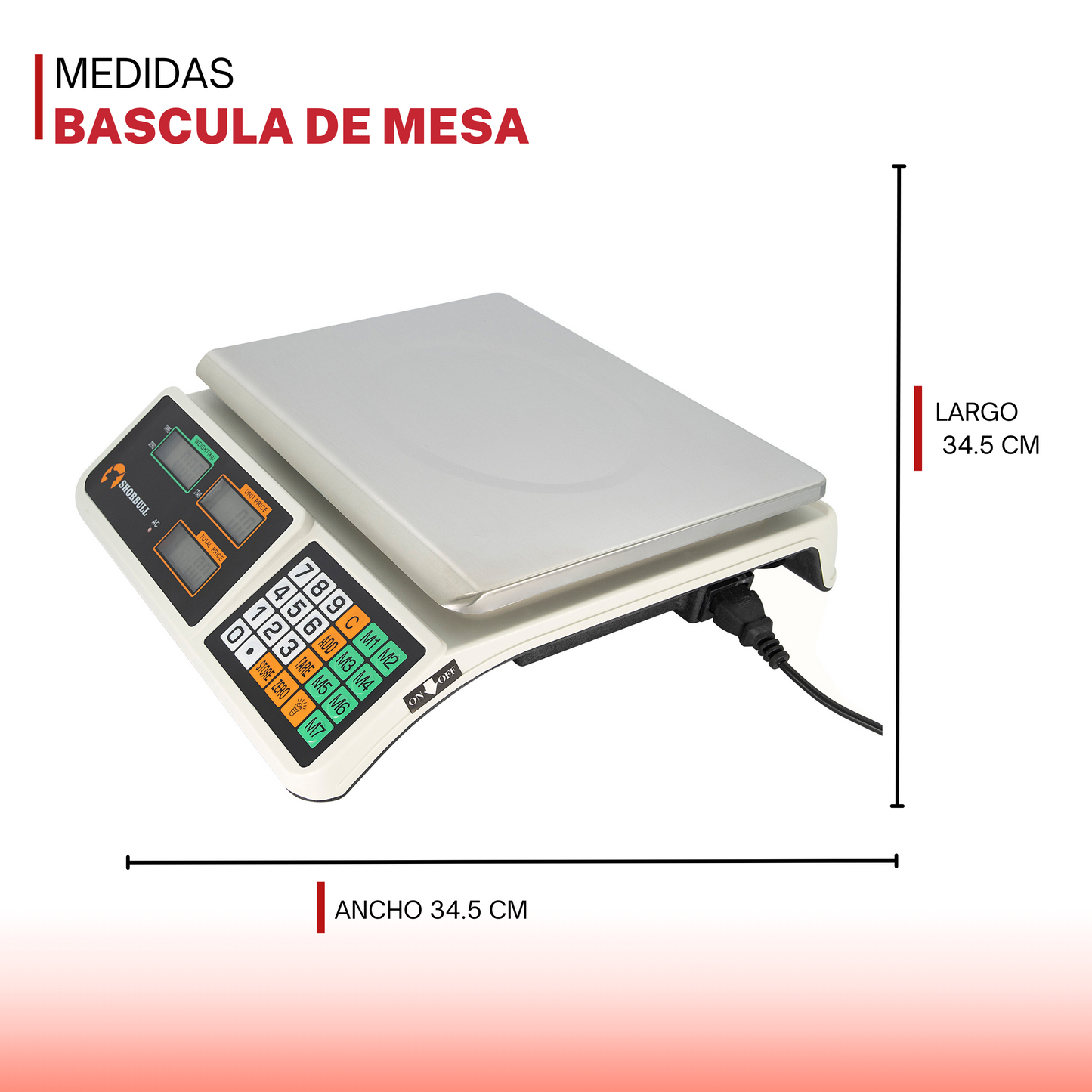 Báscula de Mesa Shorbull