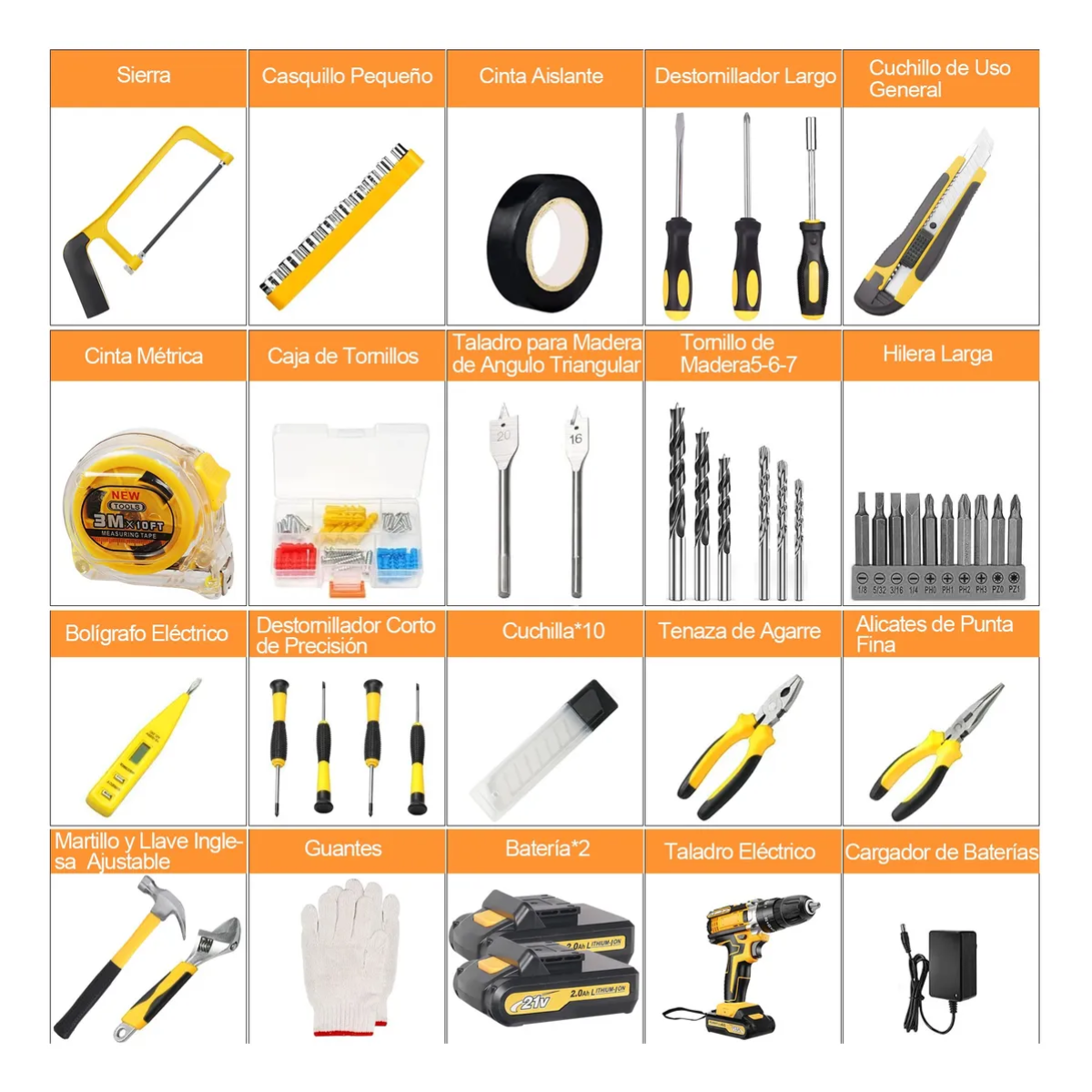 Kit De Herramientas Inalambricos 118 Pz