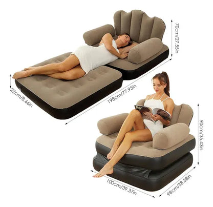 Sofá Cama Inflable Plegable y Multifuncional