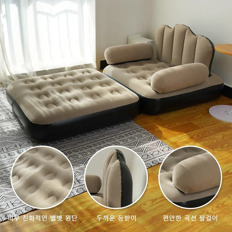 Sofá Cama Inflable Plegable y Multifuncional